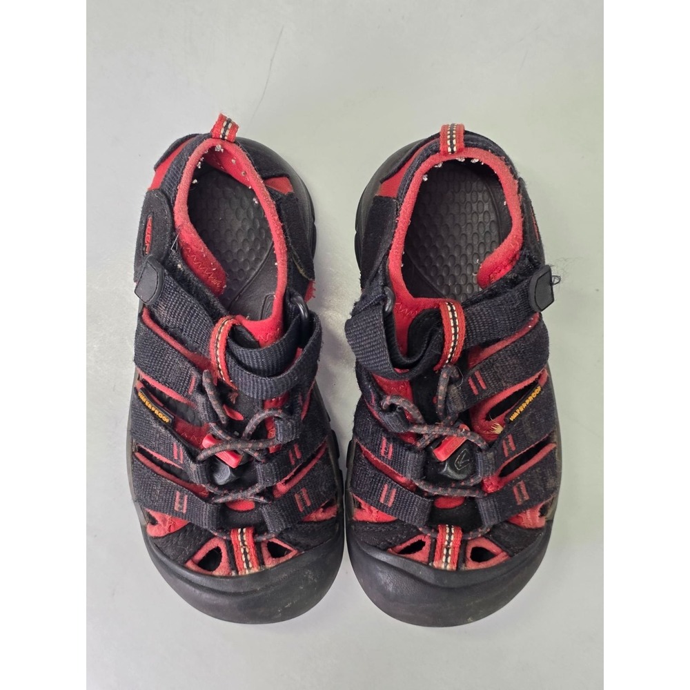 Keen Newport H2 Little Kids Size 12 Black Red Outdoor Water Hiking Sandals - Picture 7 of 9